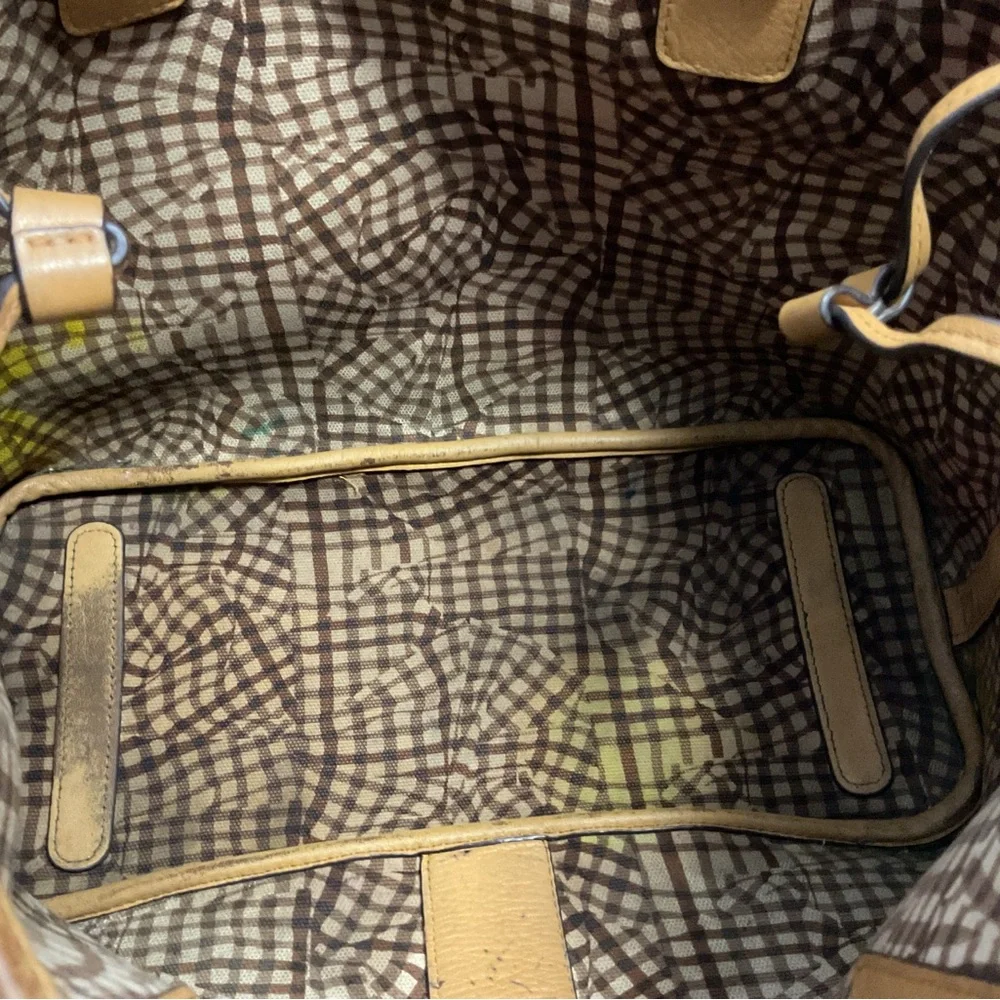 MCM Cognac Visetos Tote Bag - Picture 13 of 16